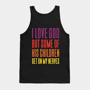 Funny Christian Gift Jesus God Tank Top